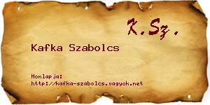 Kafka Szabolcs névjegykártya